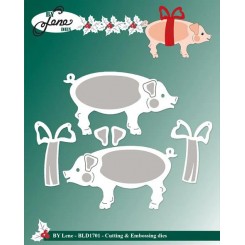 Large Christmas Pig  BLD1701