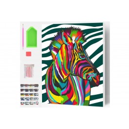 Diamond painting Zebra