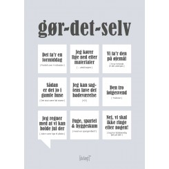 Gør - det - selv dialægt A5 plakat