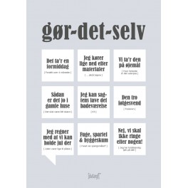 Gør - det - selv dialægt A5 plakat