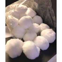 Pom Pom hvid 60 mm x 10 stk