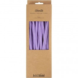 Chenille Lys lilla 6 mm x 30 cm