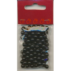 Voksperler 8 mm  Sort