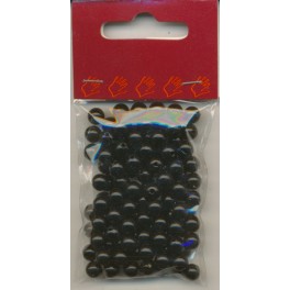 Voksperler 8 mm  Sort