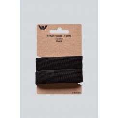 Elastik sort 18mm x 3 m.