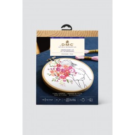 Designer Broderi kit floral lady 2