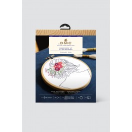 Designer Broderi kit floral lady