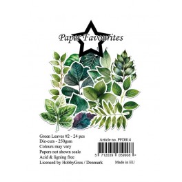 Green leaves 1, Die cuts