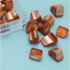 Ferskvandsperler Orange 25 stk
