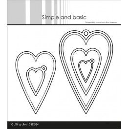 Oblong Heart w/tags  SBD584