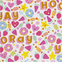 Gavepapir donuts 50 cm x 5 m