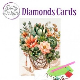 Diamond Blomster i vase 10 x 15cm