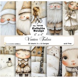 Winter tales designer blok 15 x 15 cm