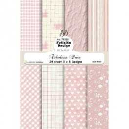 Fabulous Rose design A6 paper