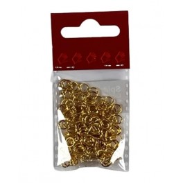 Splitringe guldfarve 5  x 0,8 mm