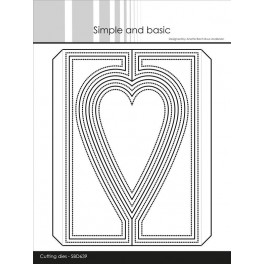 A6 Heartshaped Gatefold  SBD639