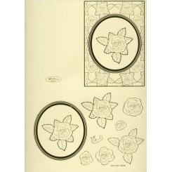Designer kort Rose Guld x 10 stk