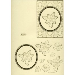 Designer kort Rose Guld x 10 stk