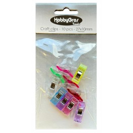 Craft Clips 10 stk , 27x 10 mm