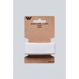 Elastik hvid 25 mm x 1,5 m