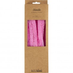 Chenille 15 mm x 30 cm Pink