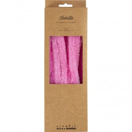 Chenille 15 mm x 30 cm Pink