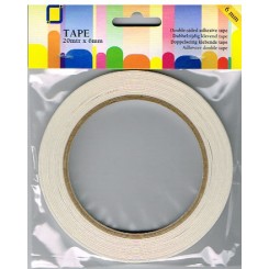 Dobbeltkl&aelig;bende tape 6 mm x 20 m