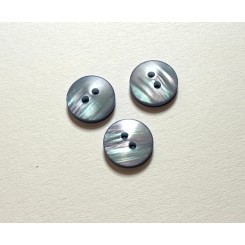 Knap Mellem LyseBl&aring; 15 mm, 2 huls