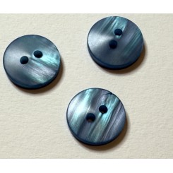 Knap Bl&aring; 18 mm, 2 huls