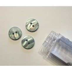 Knap Pastel Bl&aring; 18 mm, 2 huls