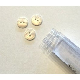 Knap Hvid 18 mm, 2 huls