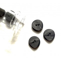 Sk&aelig;v S&oslash;lv / gr&aring; knap, 1,5 cm