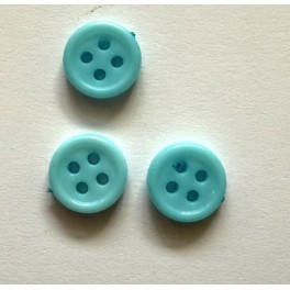 Knapper Turkis 8 mm , 4 huls knap