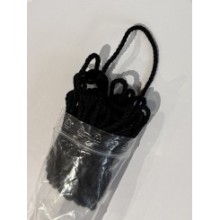Knyttegarn sort 3 mm x 5m