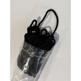Knyttegarn sort 3 mm x 5m