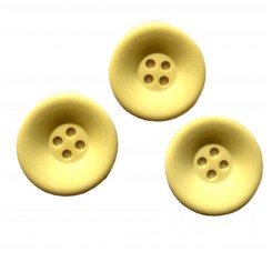 Klap 4 huls Gul 2 cm