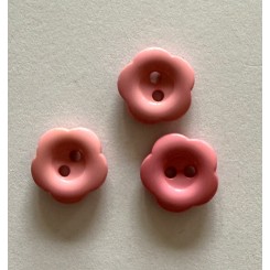 lys Pink blomster knap 12 mm