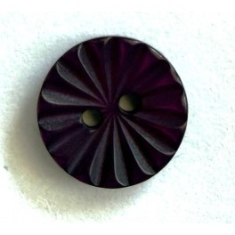 Knap 2 hul 13 mm blomst lilla