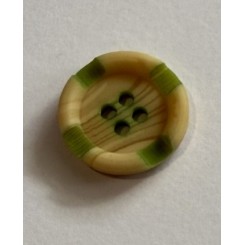 Knap i tr&aelig; look  lime lys 17mm