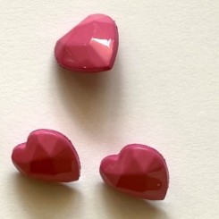 Hjerteknap Pink