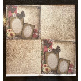 Vintage scrapark nr 3, 30 x 30 cm