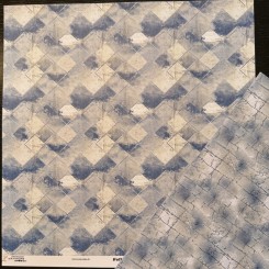 Scrapbooking papir bl&aring; nuancer
