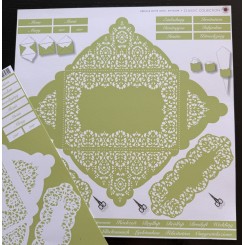 Green & white envelope