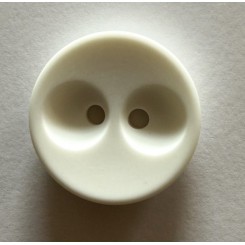 Knap Hvid stor 32 mm
