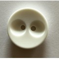 Knap Hvid stor 32 mm