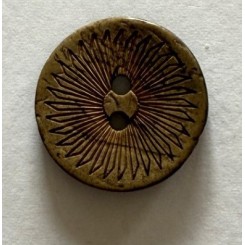 Kokus knap med stjernem&oslash;nster 20 mm