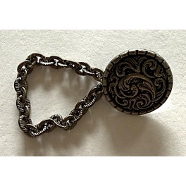 Knap Tin 21 mm med k&aelig;de