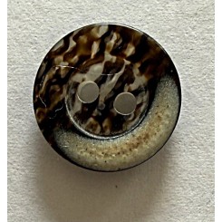 Perlemors meleret knap 15 mm 