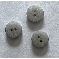 Knap med m&oslash;nster Gr&aring; 0,5 cm
