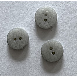 Knap med m&oslash;nster Gr&aring; 0,5 cm